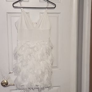 White feather dress
